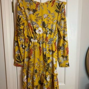 yellow floral dress